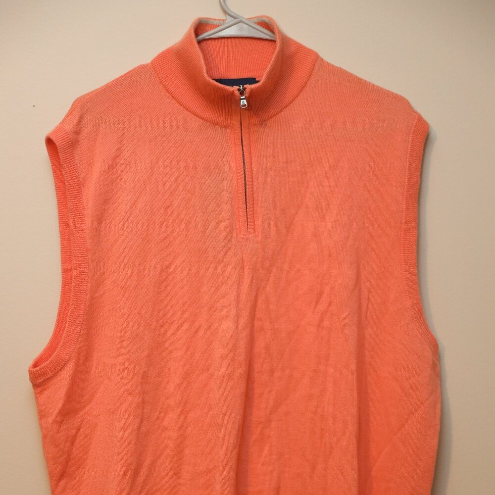 Polo Golf Sleeveless Quarter Zip Sweater Size XL